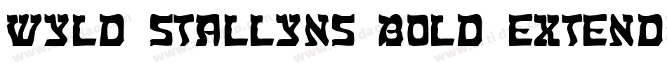Wyld Stallyns Bold Extended字体转换